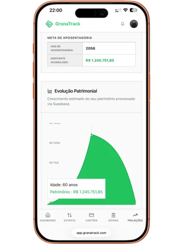Interface de Projeção Financeira